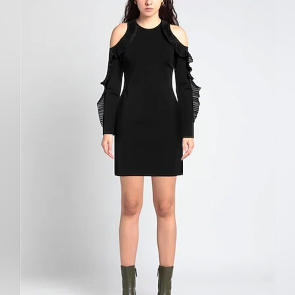 black strapless flowy dress DAVID KOMA main image 0
